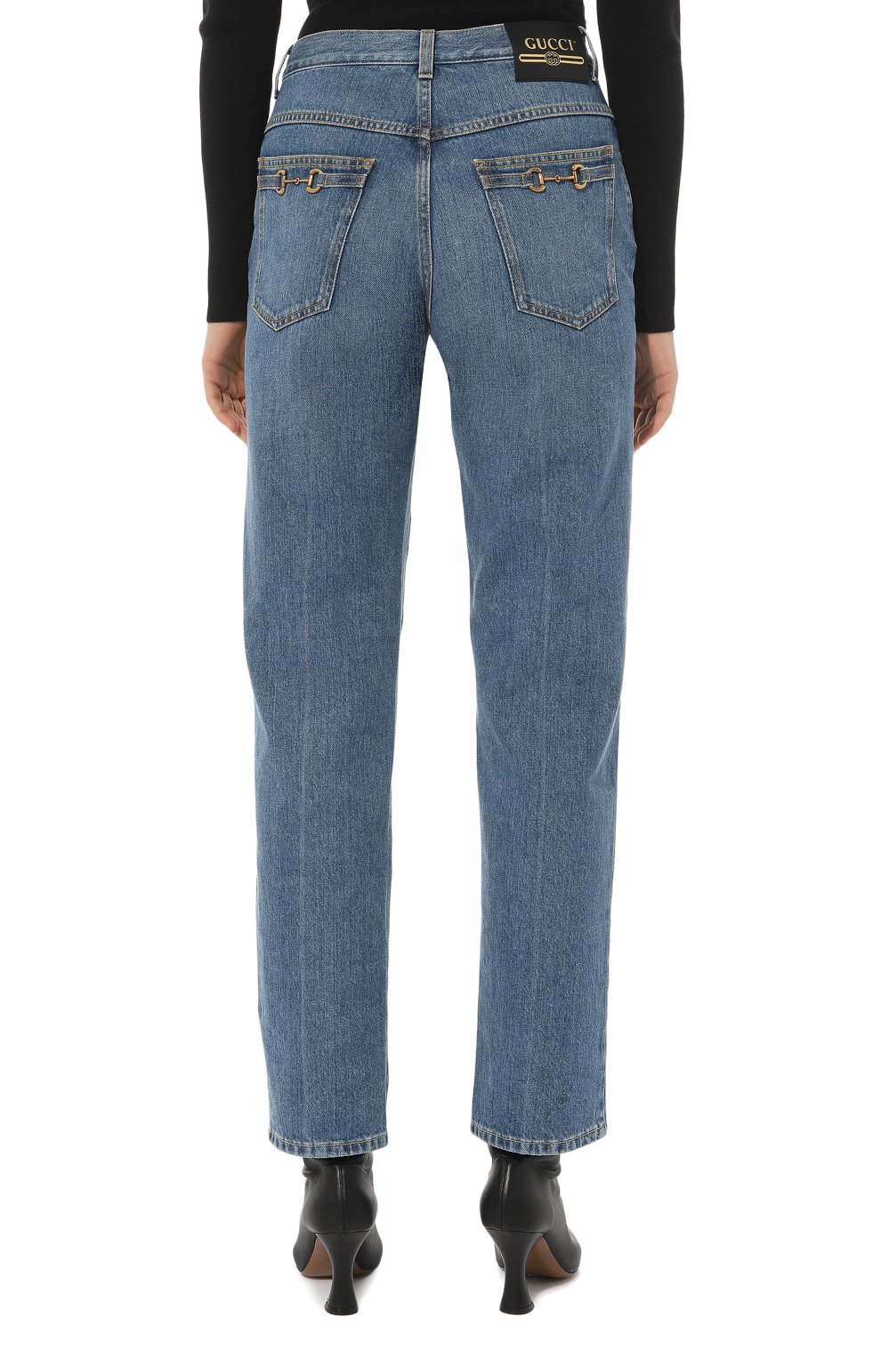 Джинсы GUCCI синего цвета по цене 97920 руб., арт. 666841 XDBP5, фото 4 Джинсы GUCCI, арт. 666841 XDBP5, фото 4