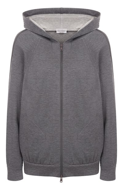 Женский толстовка из хлопка и шелка BRUNELLO CUCINELLI, арт. MD828SM606