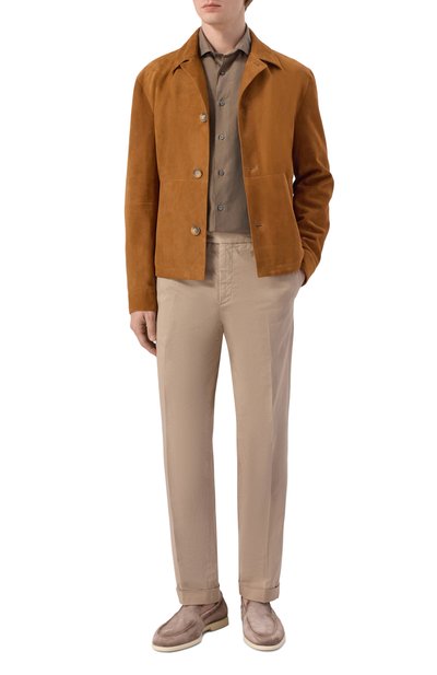 Мужская рубашка из шелка и хлопка CANALI, арт. CSL7065/GM03656