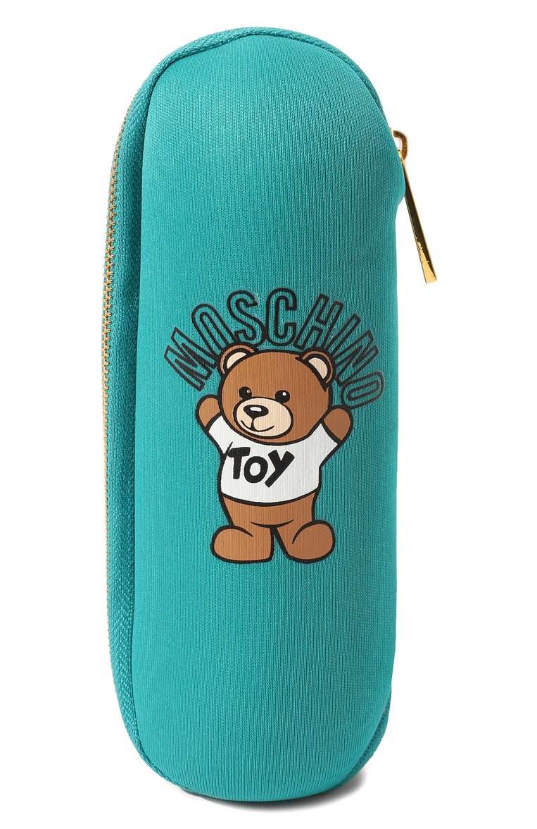 Женский складной зонт MOSCHINO бирюзового цвета, арт. 8351-SUPERMINI | Фото 5 (Материал: Синтетический материал, Металл, Текстиль; Нос: Не проставлено)