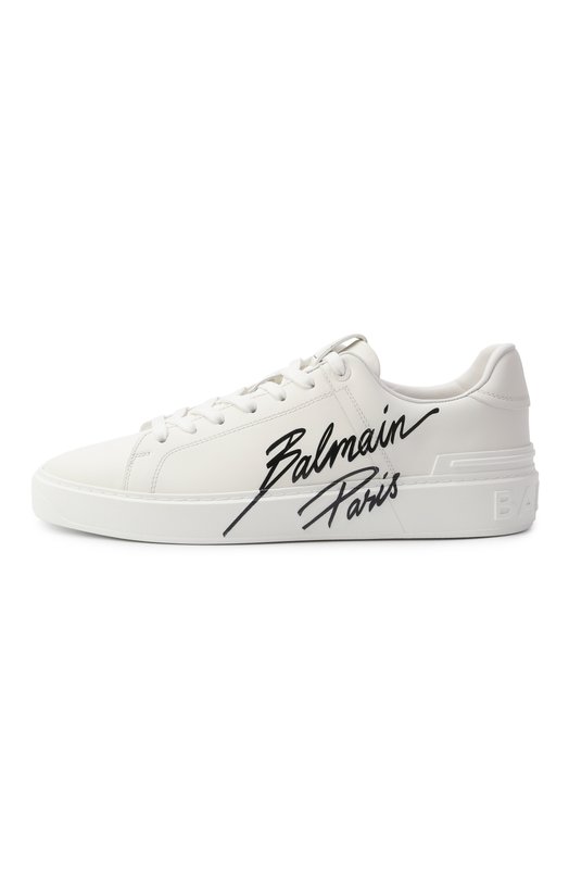 Кожаные кеды B-Court Balmain EM0VI288/LIPB Белый  EM0VI288/LIPB Фото 4