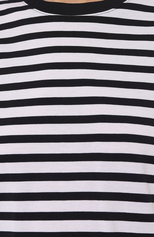 Хлопковая футболка BOSS 50457258 Чёрно-белый  50457258 Фото 5