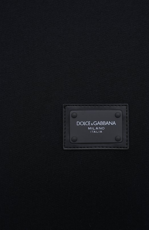 Хлопковый свитшот Dolce & Gabbana G9PD3T/FU7DU Синий  G9PD3T/FU7DU Фото 5