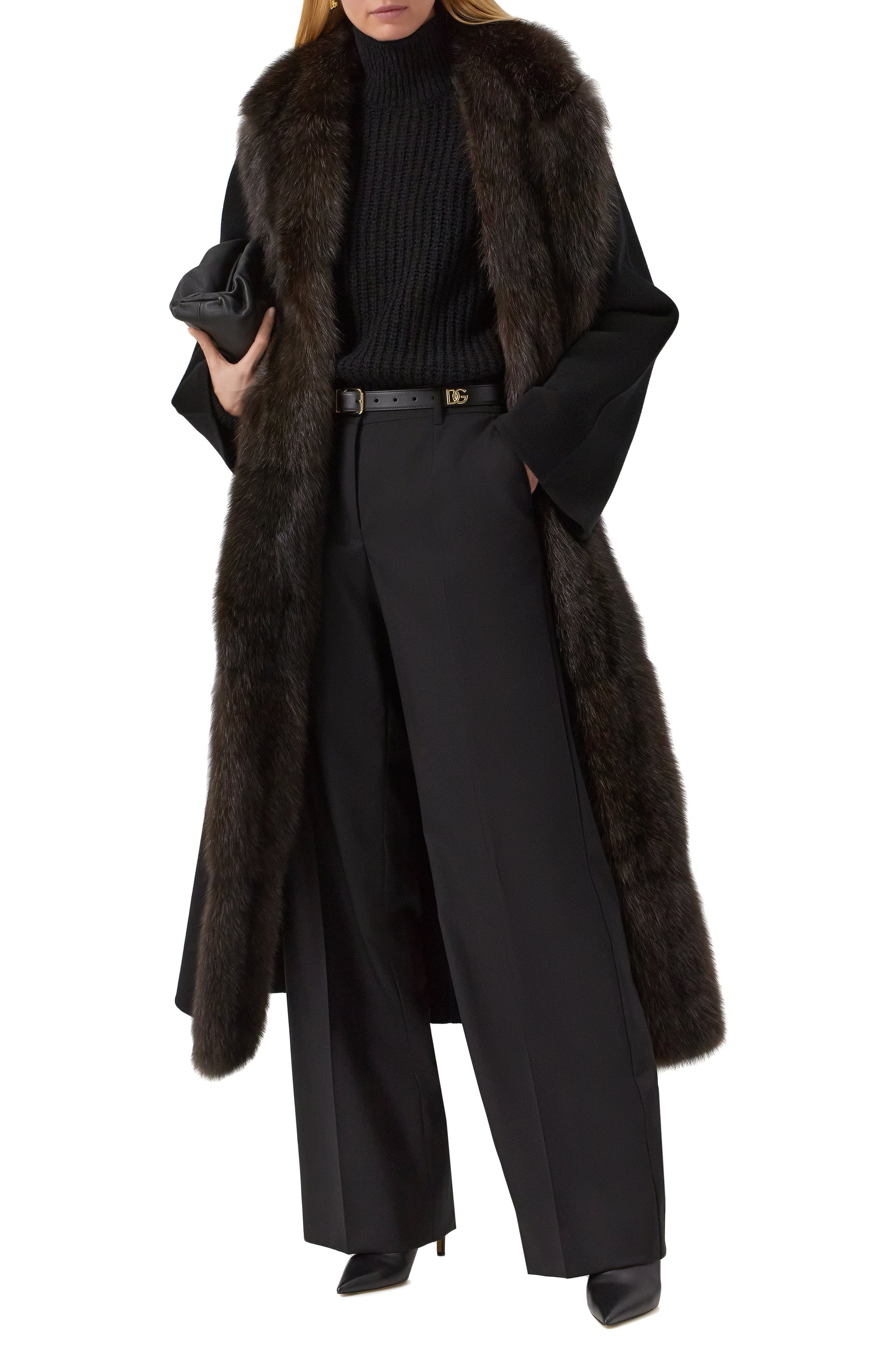Пальто из шерсти и кашемира с отделкой из соболя MVST, арт. FTBPL-Y326-1SB/LP1432, фото 2