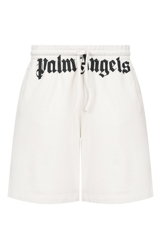 Хлопковые шорты Palm Angels PMCI019S26FLE001 Белый PMCI019S26FLE001