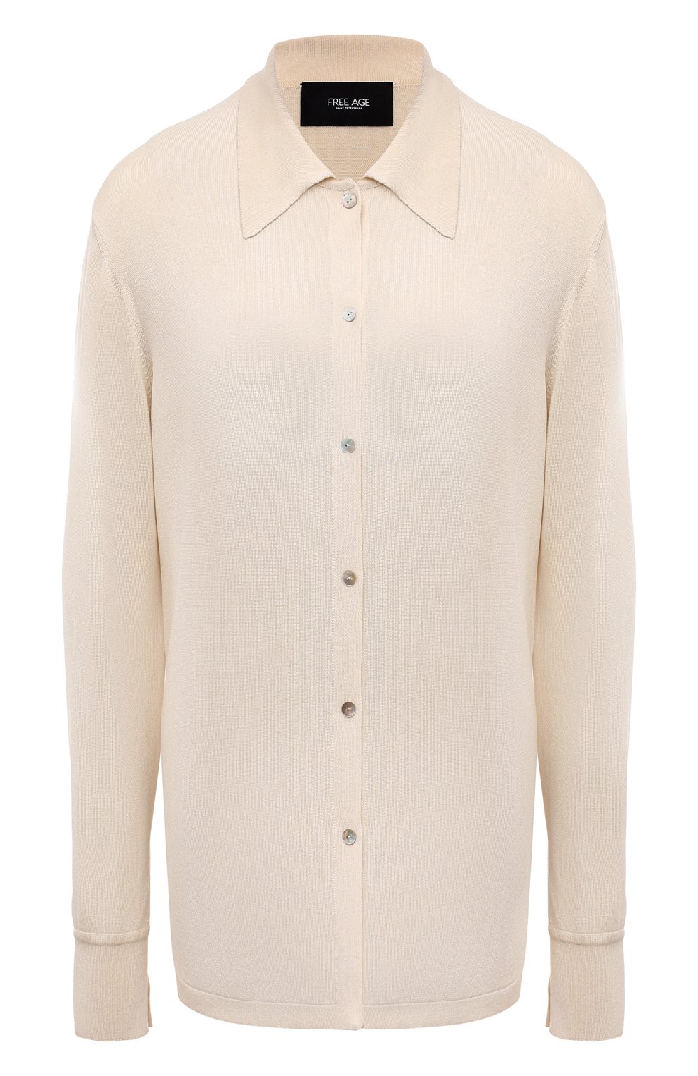 Кардиган из шелка и вискозы FREEAGE кремового цвета по цене 49940 руб., арт. S22.JM310.6070.101, фото 1 Кардиган из шелка и вискозы FREEAGE, арт. S22.JM310.6070.101, фото 1