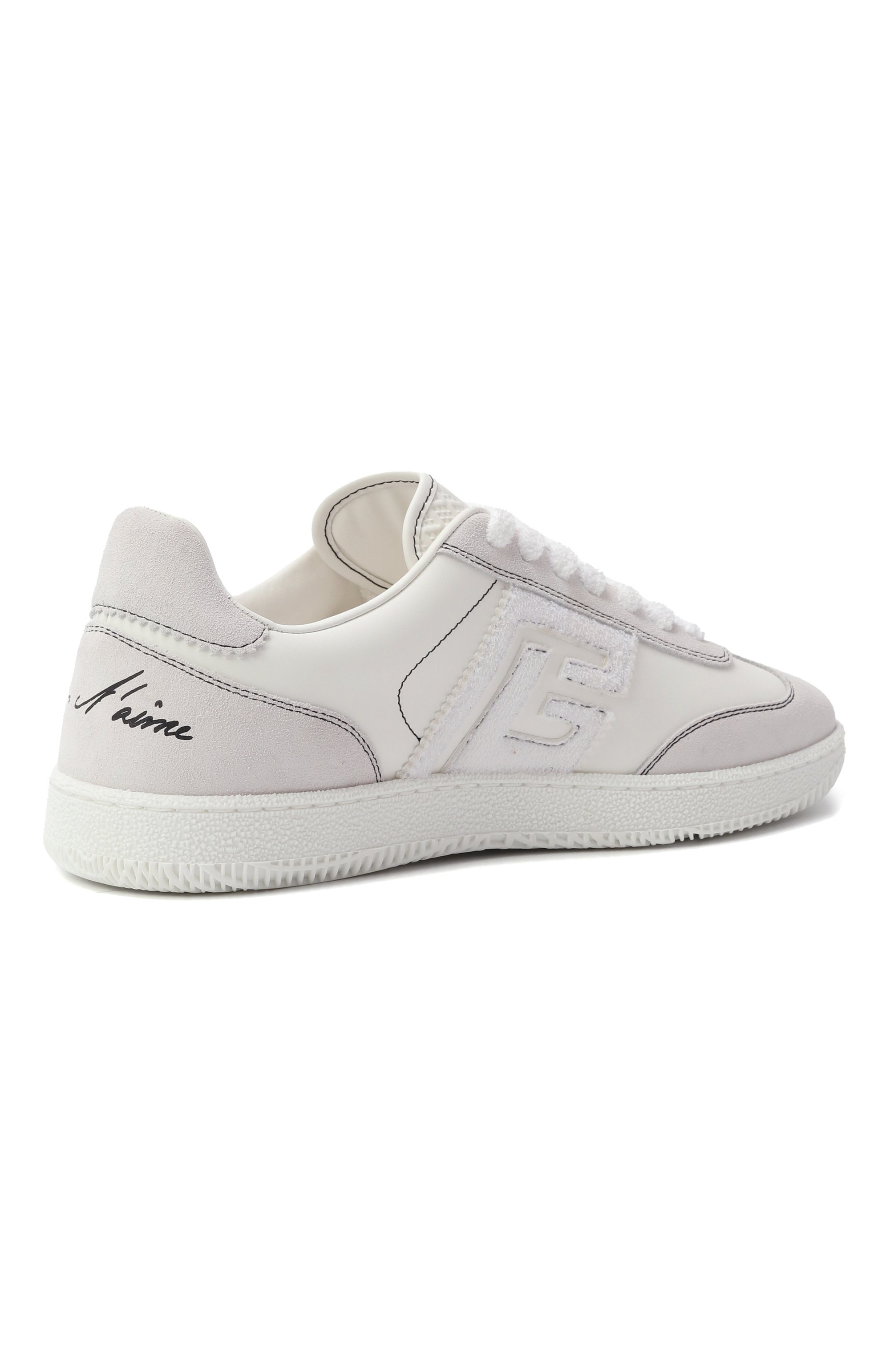 Кожаные кеды swan BALMAIN, арт. EN1VI735/LCBJ, фото 5