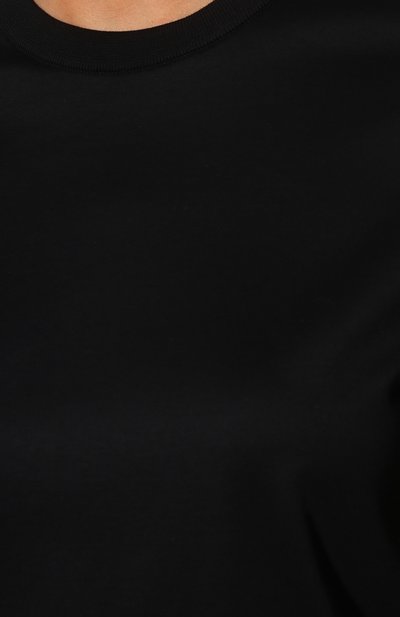 Хлопковая футболка LORO PIANA темно-синего цвета по цене 36650 руб., арт. FAL2559, фото 5 Хлопковая футболка LORO PIANA, арт. FAL2559, фото 5