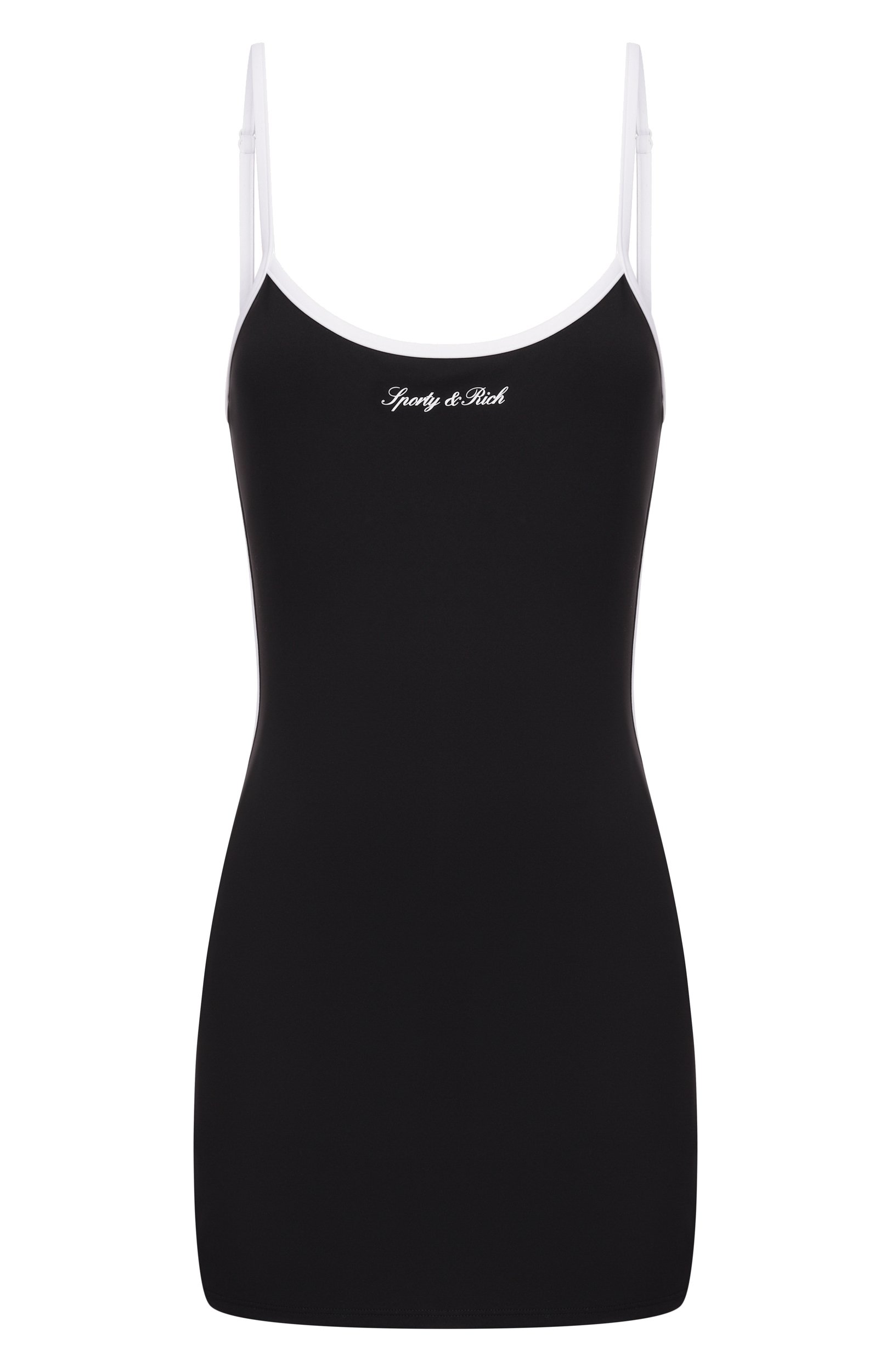 Платье SPORTY AND RICH черно-белого цвета по цене 25750 руб., арт. DR00871326BA06, фото 1 Платье SPORTY AND RICH, арт. DR00871326BA06, фото 1