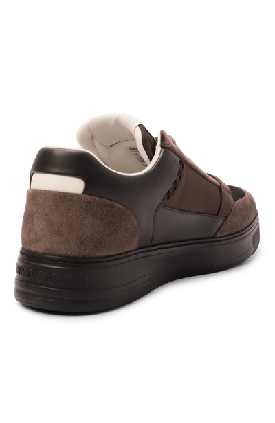Комбинированные кеды EMPORIO ARMANI, арт. EM004836/AF23155, фото 4