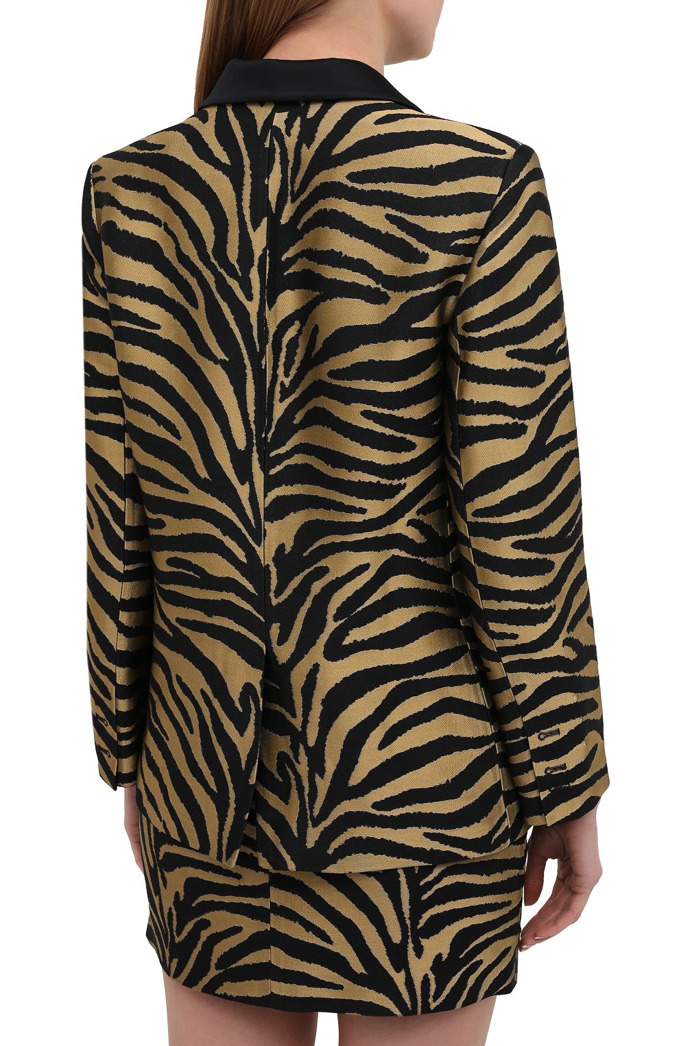 Жакет из вискозы KHAITE светло-коричневого цвета по цене 205500 руб., арт. 6035450/J0AN, фото 4 Жакет из вискозы KHAITE, арт. 6035450/J0AN, фото 4