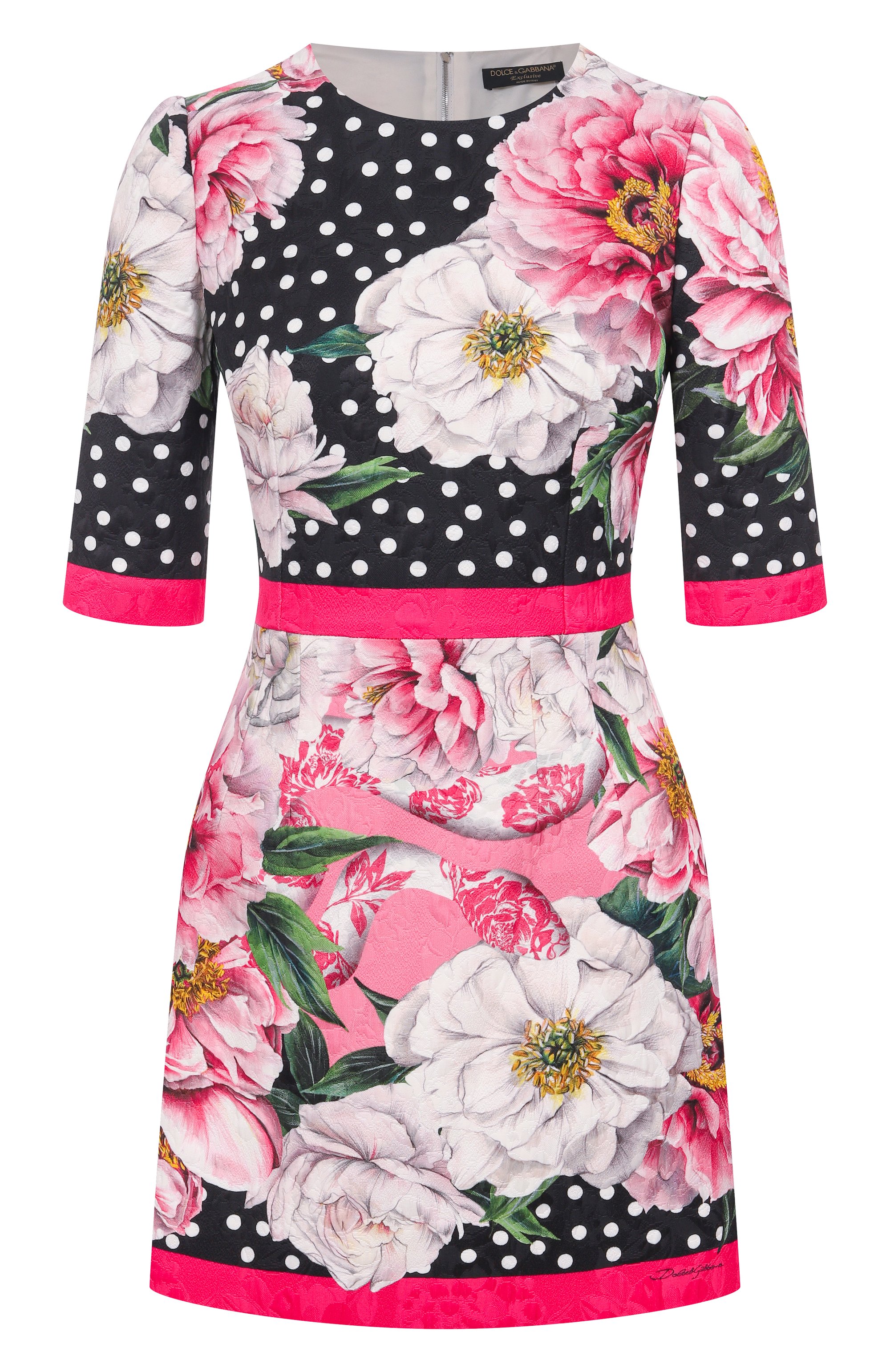 Платье из хлоп�ка и вискозы DOLCE & GABBANA, арт. I6JP9W/FPTA5, фото 1