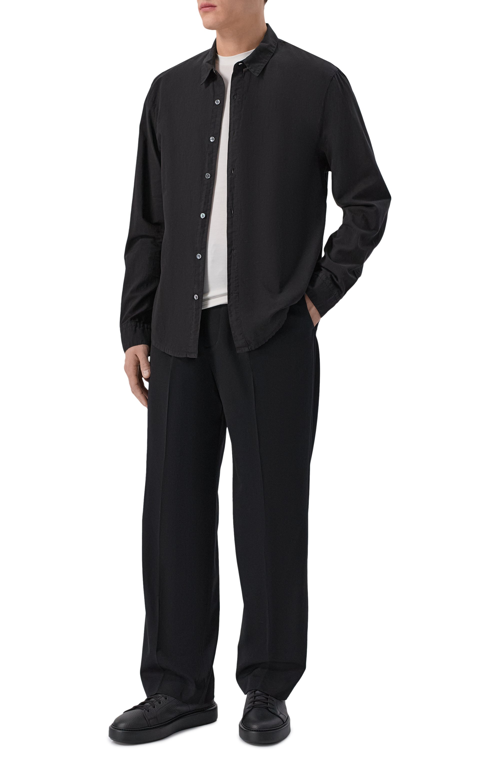 Хлопковая рубашка JAMES PERSE, арт. MLC3408, фото 2