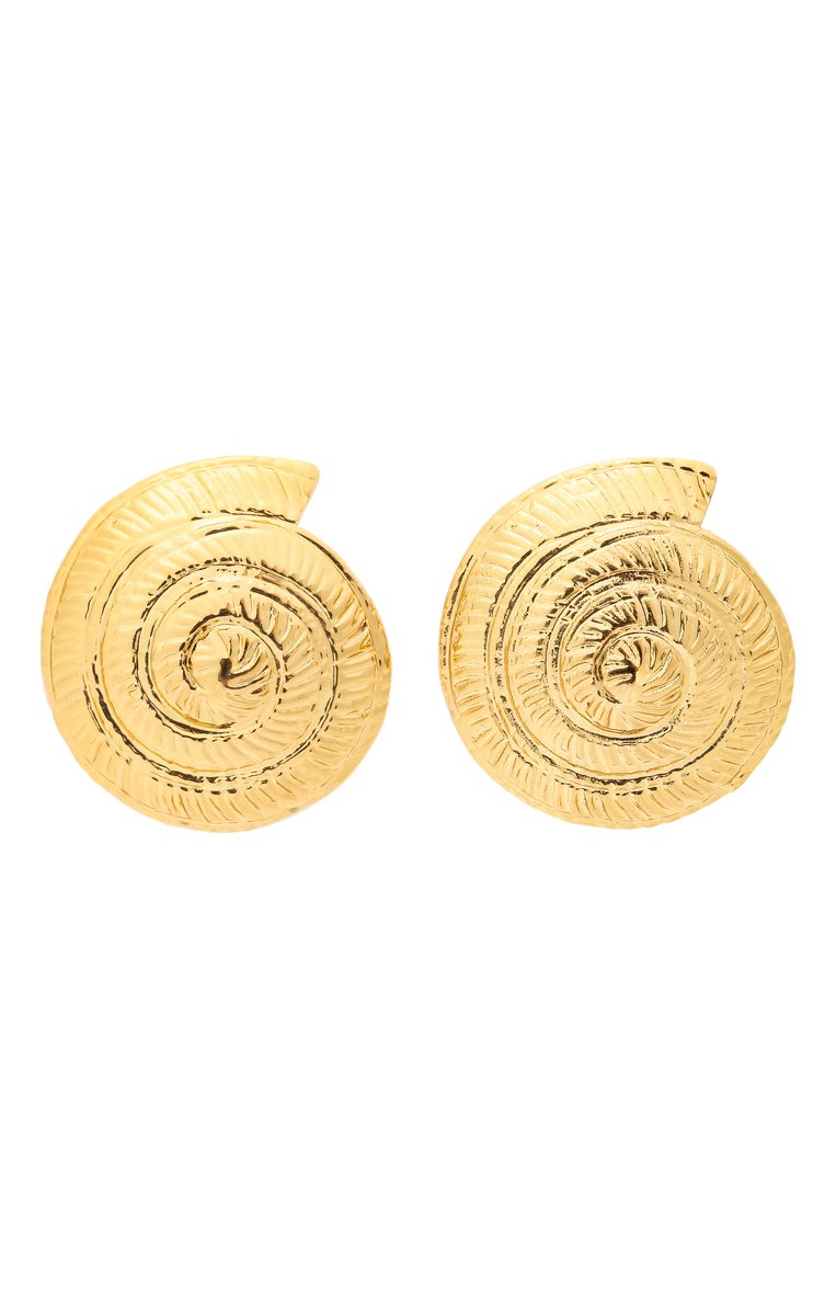 Женские серьги TOHUM золотого цвета, арт. THMSHL EARRINGS ARCHI S 01 GP/G0LD/M | Фото 1 (Региональные ограничения белый список (Axapta Mercury): Не проставлено; Нос: Не проставлено)