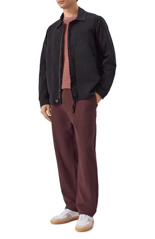 Футболка из хлопка и льна BOSS Camel 50560028 Красный  50560028 Фото 2