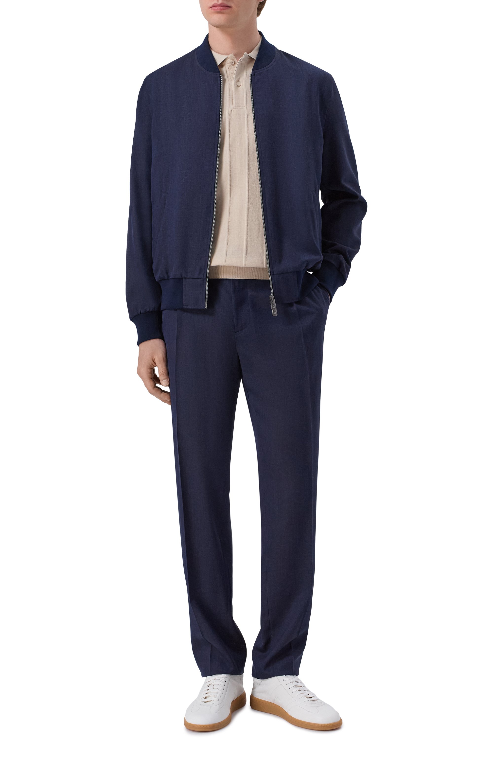 Брюки из шерсти и шелка CAPOBIANCO, арт. 20M807.LR00., фото 2