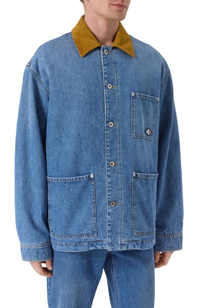 Джинсовая куртка BOTTEGA VENETA синего цвета по цене 325500 руб., арт. 813522/V42W0, фото 3 Джинсовая куртка BOTTEGA VENETA, арт. 813522/V42W0, фото 3