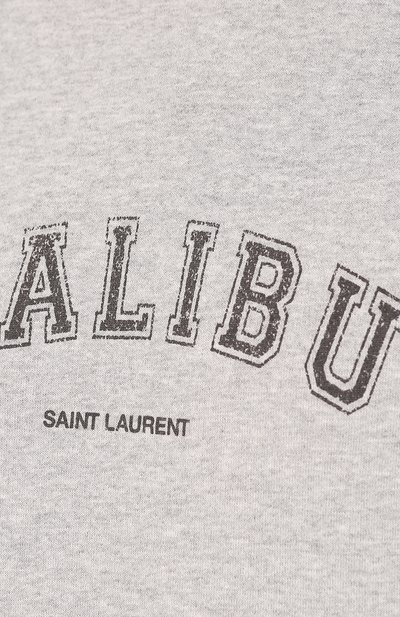 Хлопковый свитшот SAINT LAURENT, арт. 612043/YBPZ2, фото 5