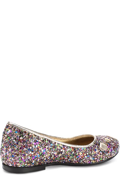 Текстильные балетки с глиттером MARC JACOBS (THE), арт. W19066/28-35, фото 3