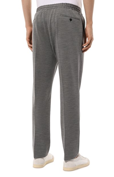 Брюки из шерсти и хлопка CORNELIANI светло-серого цвета по цене 52750 руб., арт. 934L19-9318800, фото 4 Брюки из шерсти и хлопка CORNELIANI, арт. 934L19-9318800, фото 4