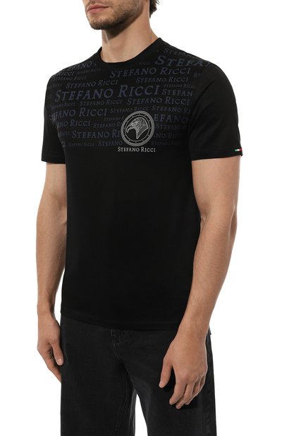 Хлопковая футболка STEFANO RICCI, арт. MNH4203290/TE0001, фото 3