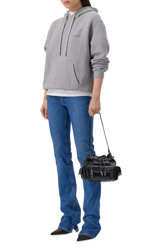 Сумка Dumbo Bucket Off-White 0WMY002F25LEA001 Чёрный  0WMY002F25LEA001 Фото 7