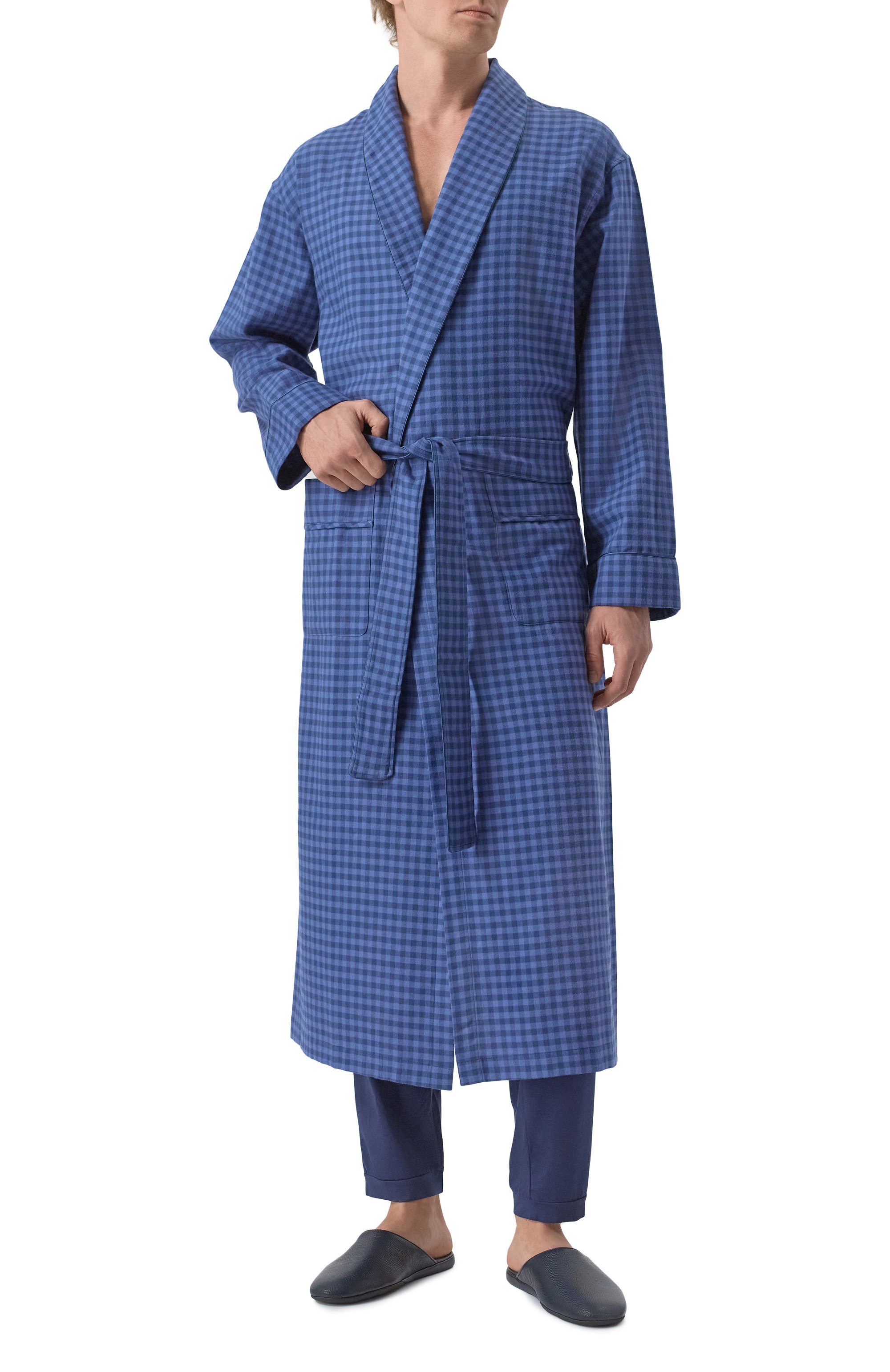 Халат из хлопка и шерсти ZIMMERLI, арт. 4600-75143, фото 2