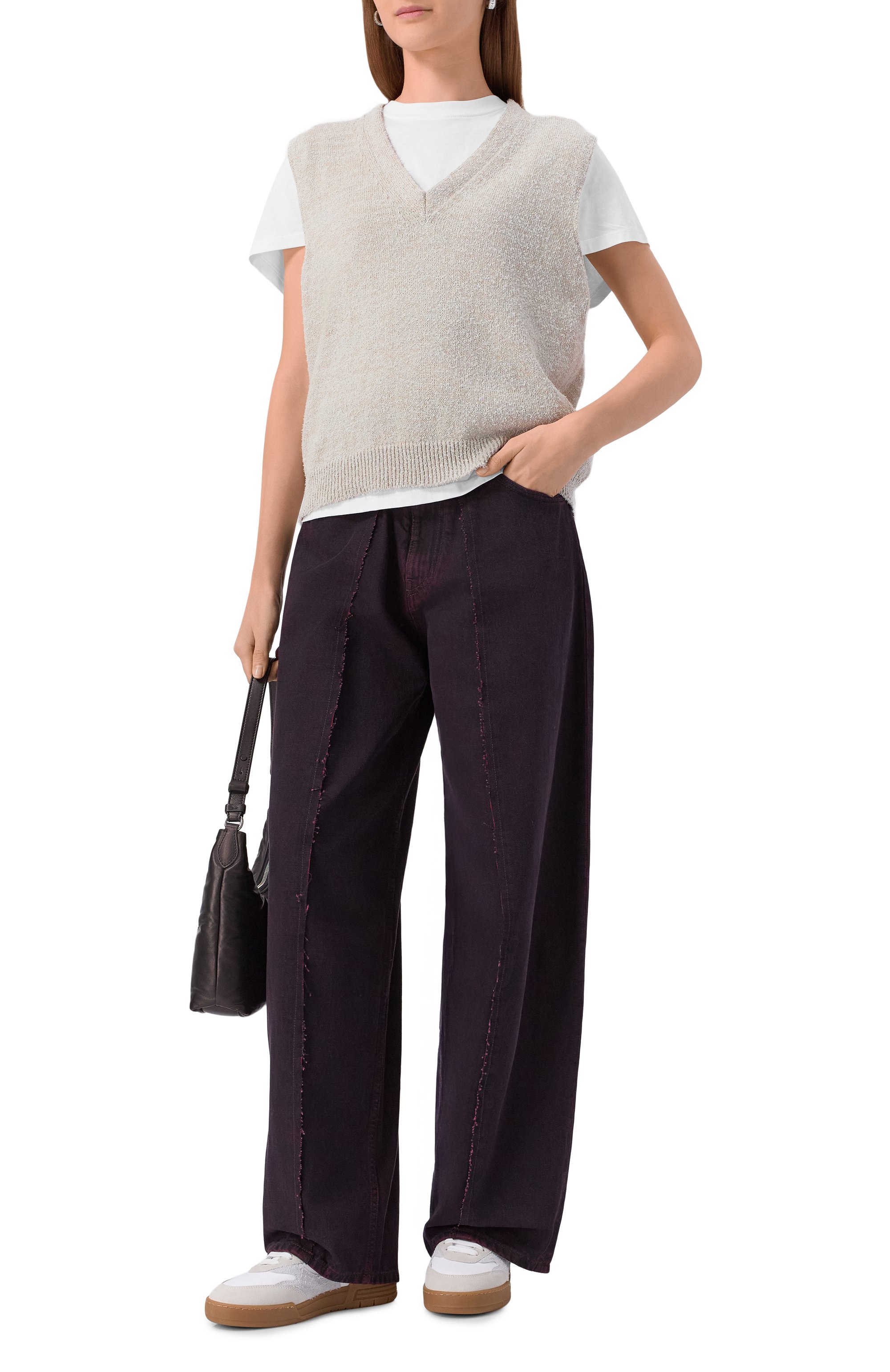 Жилет из хлопка и шерсти MAISON MARGIELA кремового цвета по цене 78750 руб., арт. S50FB0115/M13152, фото 2 Жилет из хлопка и шерсти MAISON MARGIELA, арт. S50FB0115/M13152, фото 2