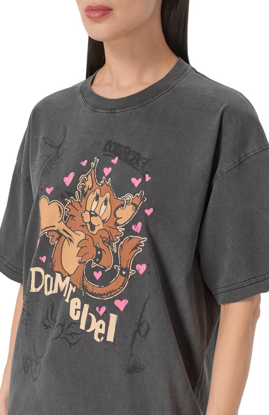 Хлопковая футболка DOMREBEL B00M/T-SHIRT Серый  B00M/T-SHIRT Фото 5