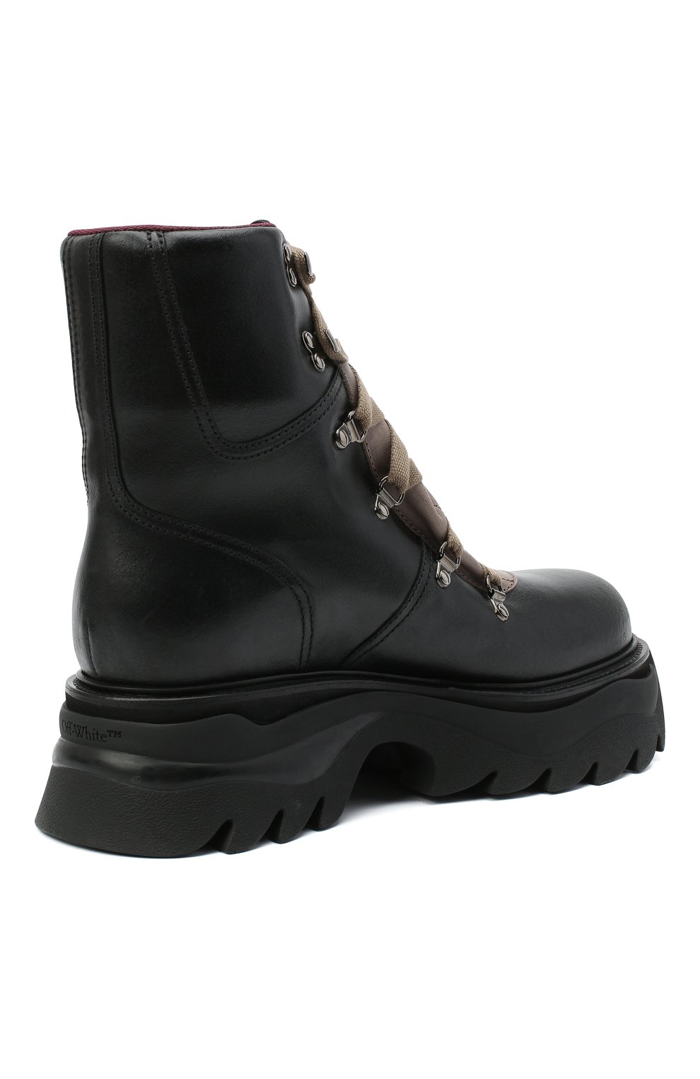 Кожаные ботинки equipment OFF-WHITE, арт. 0MIA184E20LEA0010600, фото 4