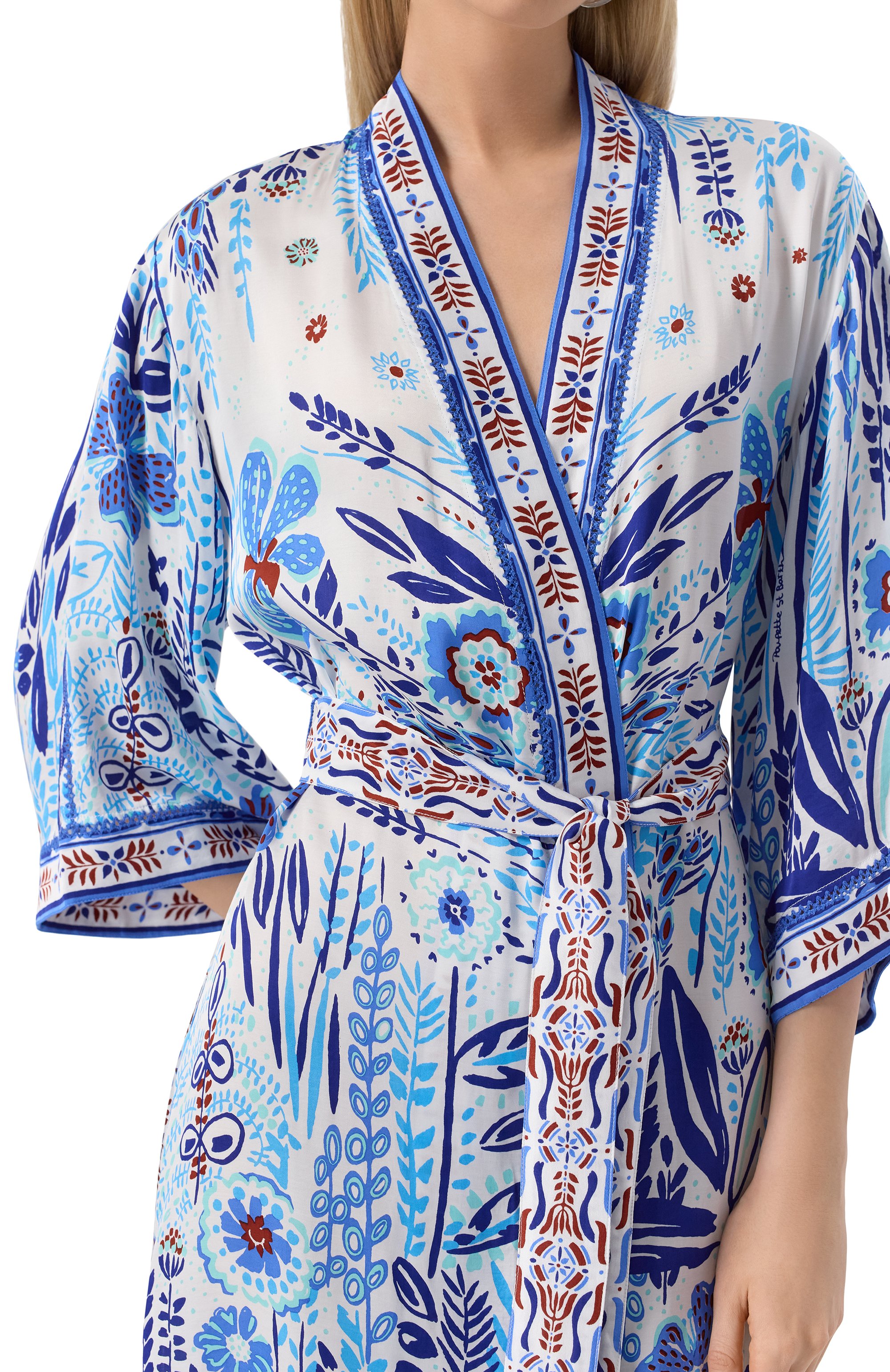 Кимоно из вискозы POUPETTE ST BARTH, арт. WEIR25FGPGU, фото 5