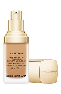 Матирующее тональное средство-флюид velvetskin, оттенок cinnamon 355 (30ml) DOLCE & GABBANA  цвета, арт. 3423222041625 | Фото 3 (SPF фильтр: Сре�дний (25-30); Региональные ограничения белый список (Axapta Mercury): Не проставлено; Финишное покрытие: Матовый; Нос: Не проставлено)