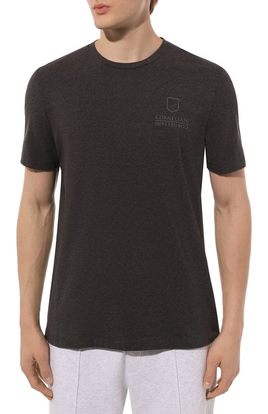 Хлопковая футболка Corneliani 94G586-9425042 Серый  94G586-9425042 Фото 3