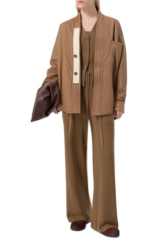 Кашемировый кардиган Uma Wang V2256B001 Коричневый  V2256B001 Фото 2