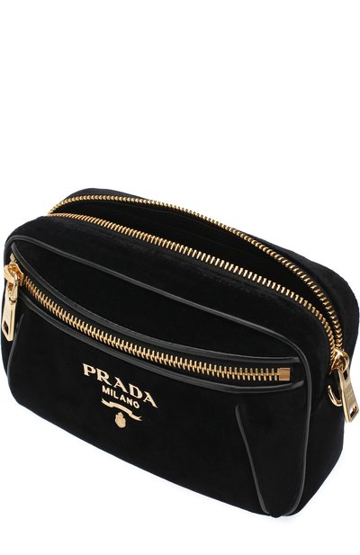 Сумка из вельвета PRADA, арт. 1BL006-68-F0002-OOO, фото 4