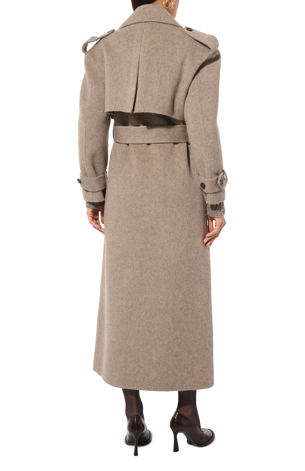 Шерстяное пальто GIUSEPPE DI MORABITO светло-коричневого цвета по цене 189500 руб., арт. 03FWC0050 03368, фото 4 Шерстяное пальто GIUSEPPE DI MORABITO, арт. 03FWC0050 03368, фото 4
