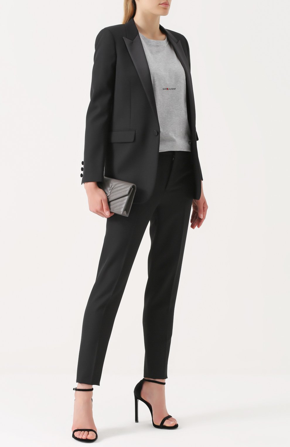 Брюки прямого кроя с карманами SAINT LAURENT, арт. 468583/Y064Q, фото 2