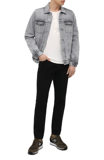 Комбинированные кроссовки HOGAN, арт. HXM3210Y860P9S, фото 2