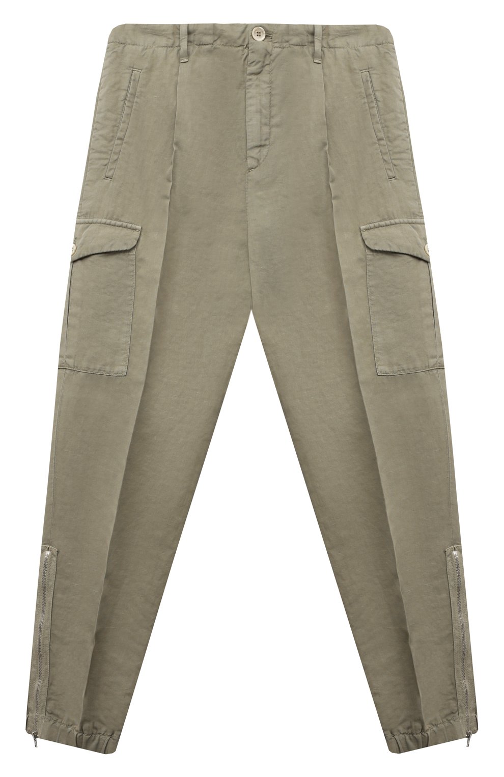 Брюки-карго изо льна и хлопка BRUNELLO CUCINELLI, арт. B291DP115C, фото 1