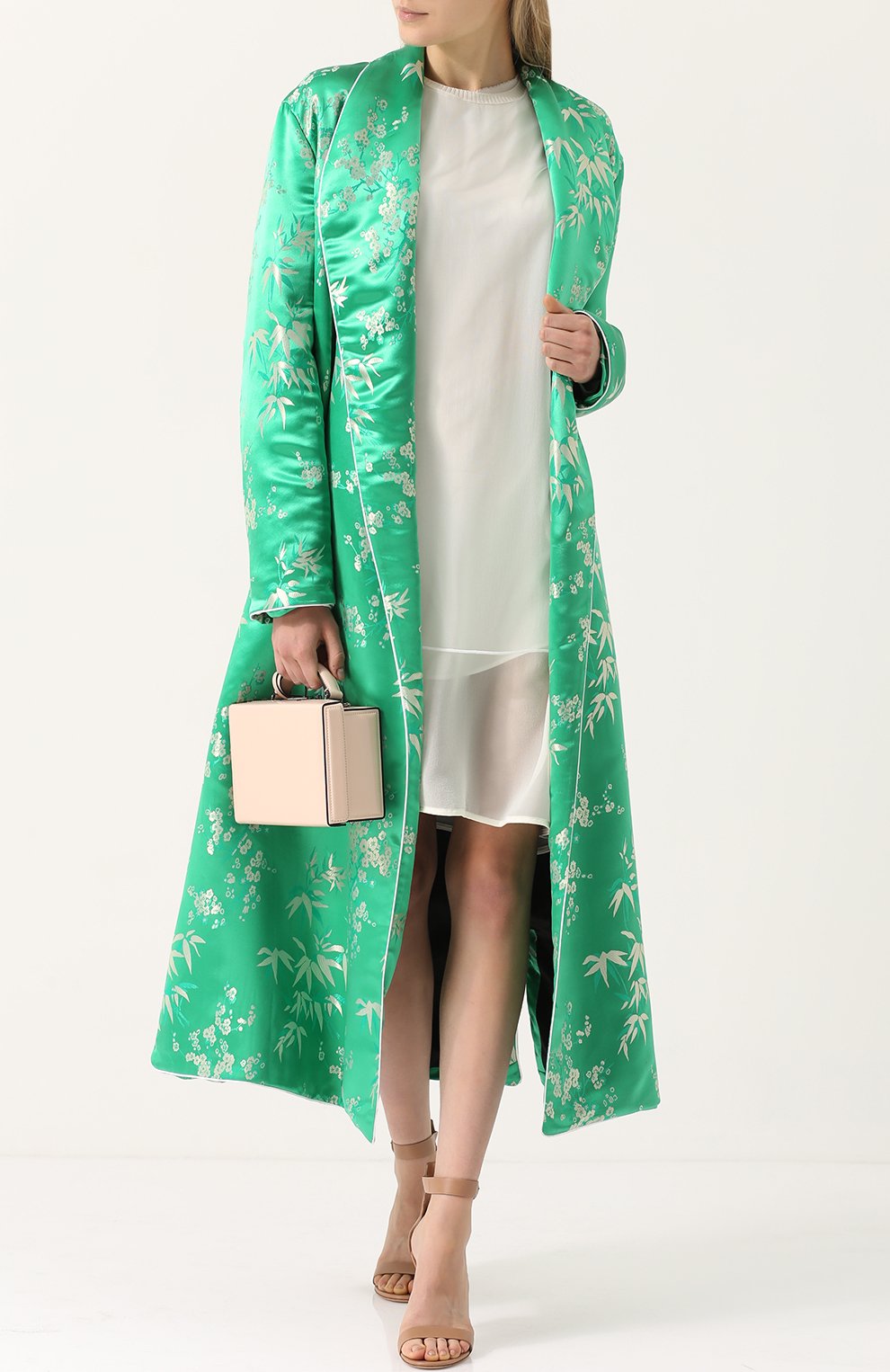 Платье-миди свободного кроя с длинным рукавом ISABEL BENENATO, арт. DJ32F17, фото 2