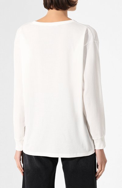 Хлопковый лонгслив ALEXANDERWANG.T белого цвета по цене 20900 руб., арт. 4CC1201078, фото 4 Хлопковый лонгслив ALEXANDERWANG.T, арт. 4CC1201078, фото 4