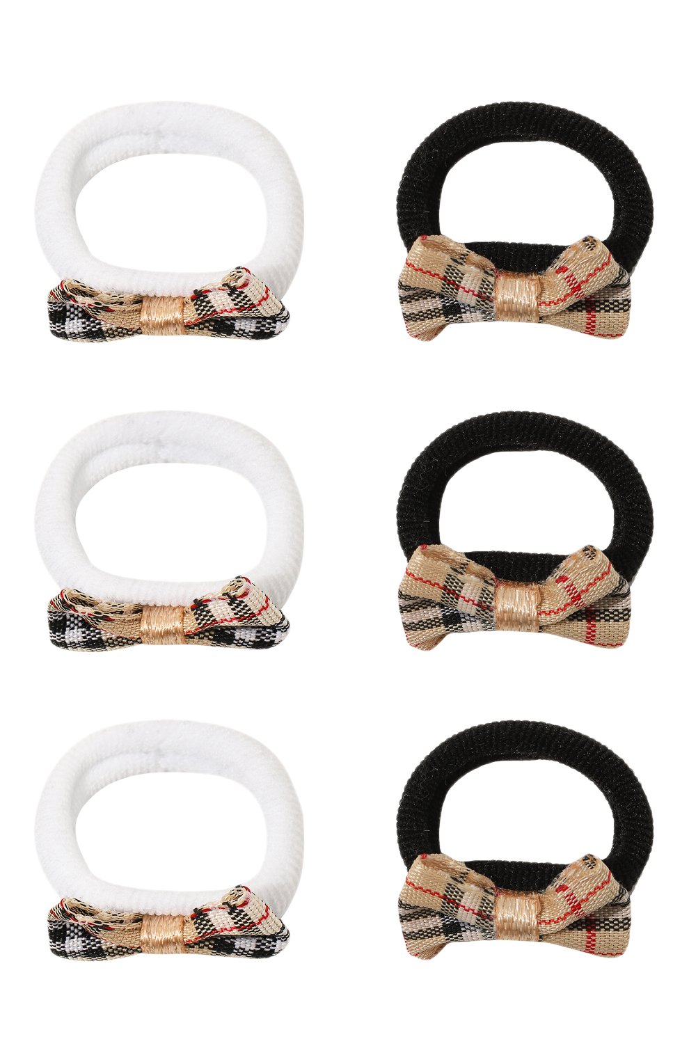 Комплект из шести резинок JUNEFEE черно-белого цвета по цене 890 руб., арт. 6610, фото 1 Комплект из шести резинок JUNEFEE, арт. 6610, фото 1
