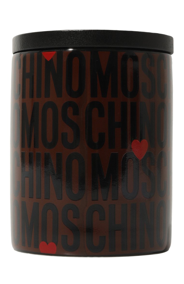 Свеча MOSCHINO темно-коричневого цвета, арт. A7710/8309 | Фото 2 (Региональные ограничения белый список (Axapta Mercury): Не проставлено; Нос: Не проставлено; Ограничения доставки: flammable, fragile-2)
