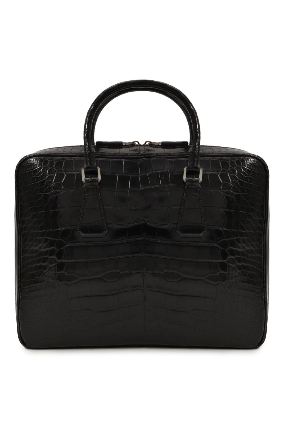 Портфель из кожи аллигатора PRADA, арт. 2VE011-ULC-F0002-OYO, фото 6