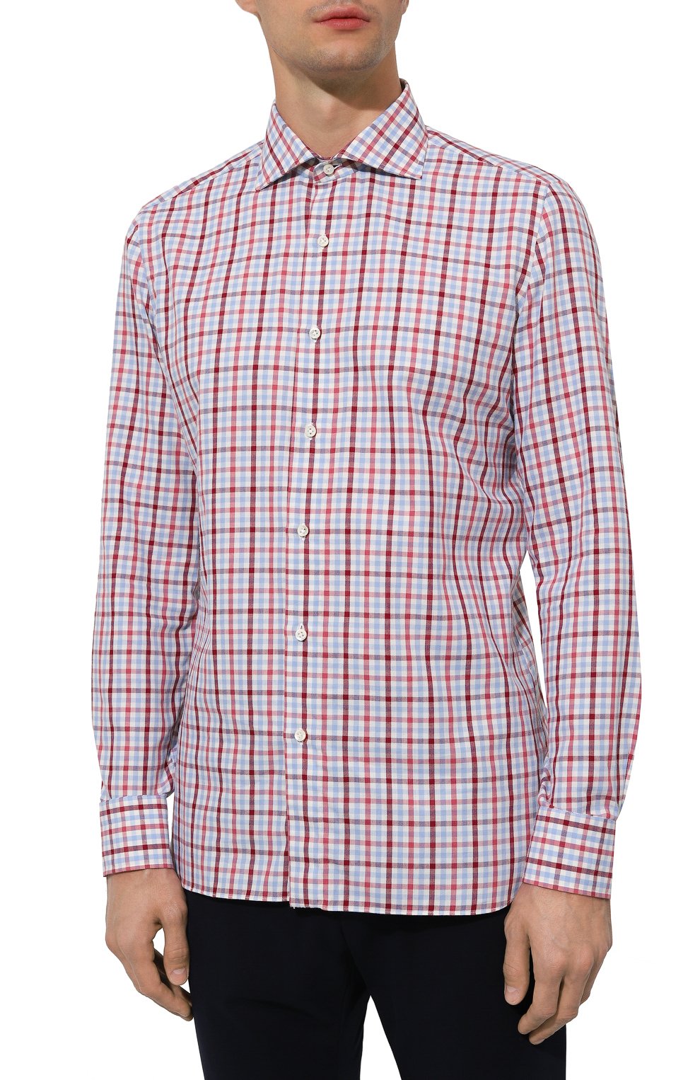 Хлопковая рубашка LUIGI BORRELLI, арт. SR3711, фото 3