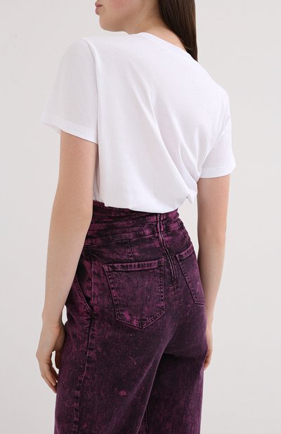 Хлопковая футболка REDVALENTINO белого цвета по цене 13300 руб., арт. UR3MG06V/59U, фото 4 Хлопковая футболка REDVALENTINO, арт. UR3MG06V/59U, фото 4