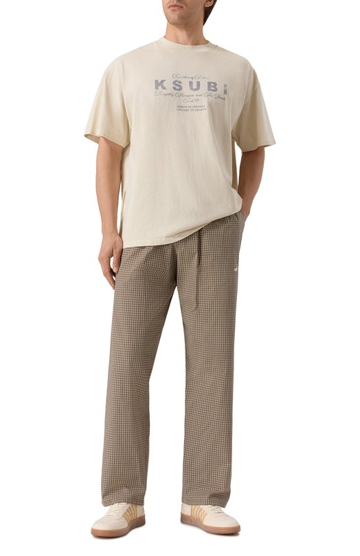 Хлопковые брюки Moschino A0345/5248 Коричневый  A0345/5248 Фото 2