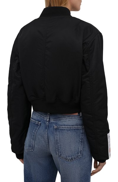 Бомбер HERON PRESTON черного цвета по цене 98600 руб., арт. HWEH003F21FAB0011001, фото 4 Бомбер HERON PRESTON, арт. HWEH003F21FAB0011001, фото 4