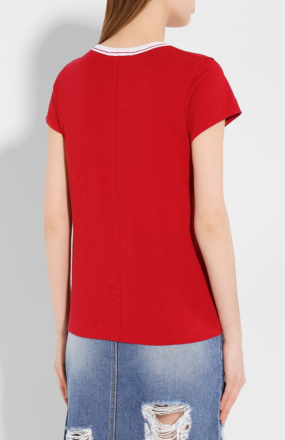 Хлопковая футболка RAG AND BONE, арт. WCC20ST039CH39, фото 4