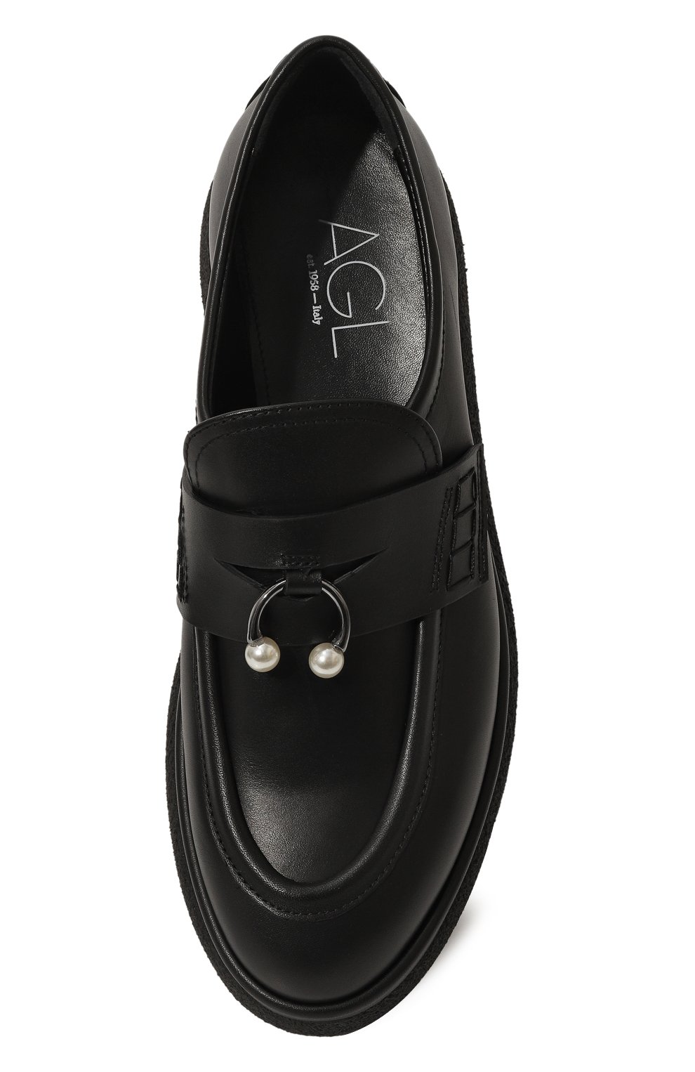 Кожаные пенни-лоферы AGL, арт. D721076PWWALDI0000, фото 6